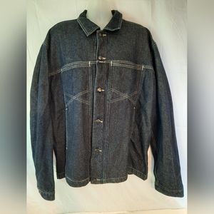 Vintage 90’s Marithe and Francois Girbaud Blue Denim Jacket Mens Size 3XL XXXL